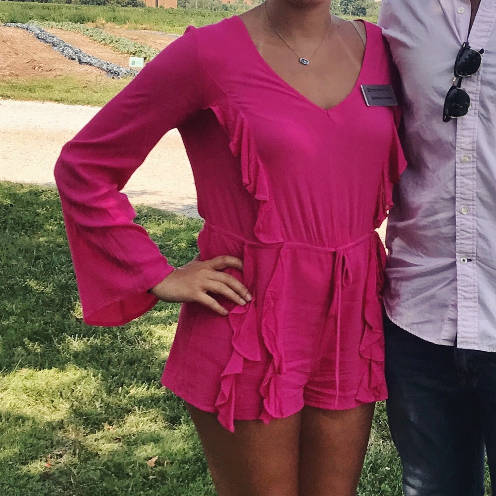 Pink Ruffle Romper - Picture 4 of 4